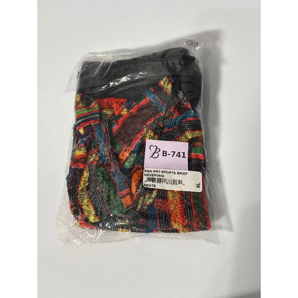 Cosabella Statement Lace‎ Sports Brief Vibrant Multicolor Comfort Fit size XL